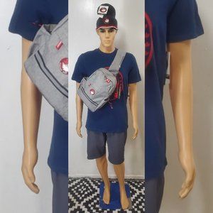 CANADA WEATHER GEAR CROSS BODY PACK MEN'S ADJUSTABLE STRAP BOTTLE POCKET…